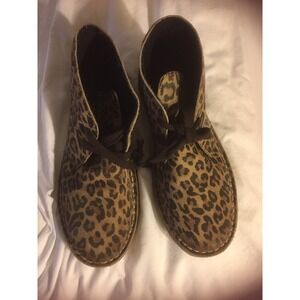 Women's US Size 6.5 Euro 37 U.K. 4.  Aldo Lace Up Boots‎ Cheetah Print